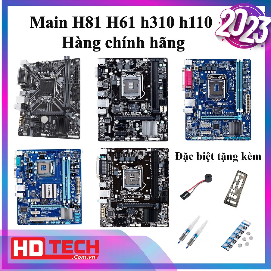 Main H81 H61 h310 h110 Hàng chính hãng socket 1150 1155 BẢO HÀNH 3 THÁNG hàng rin đẹp