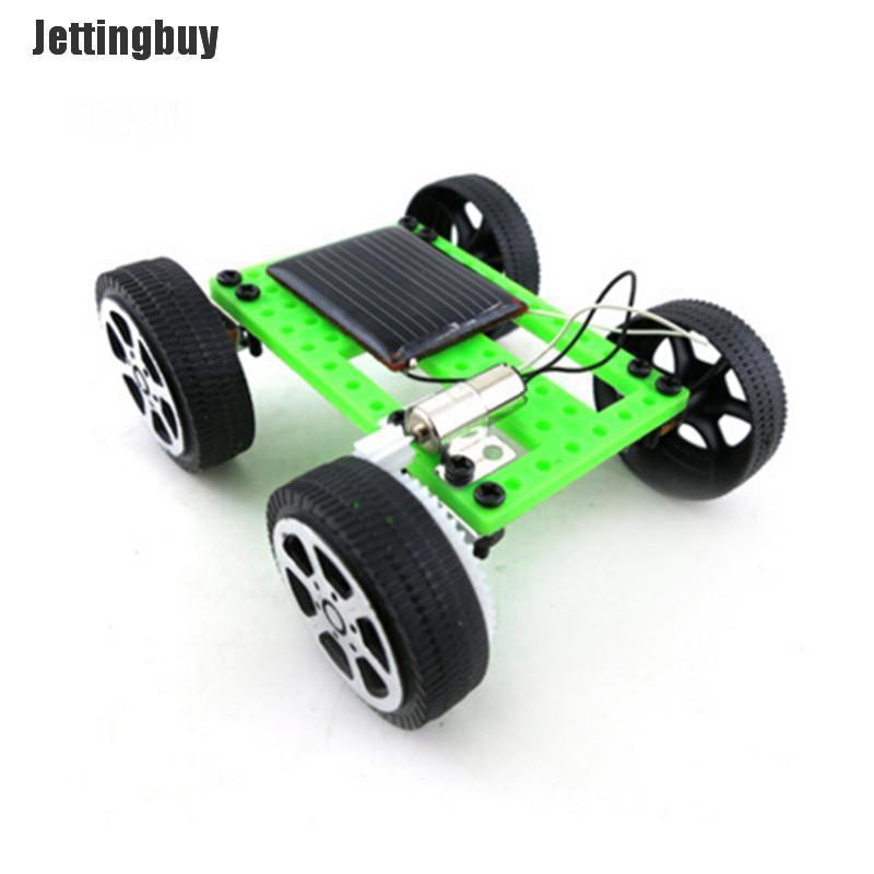 Jettingbuy Mini Solar Toy DIY Car Children Educational Puzzle IQ Gadget