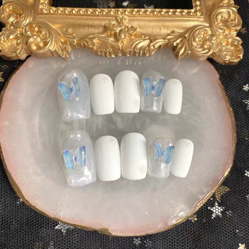 Móng úp 12 chiếc kèm dũa keo - Nail Chubby - A87