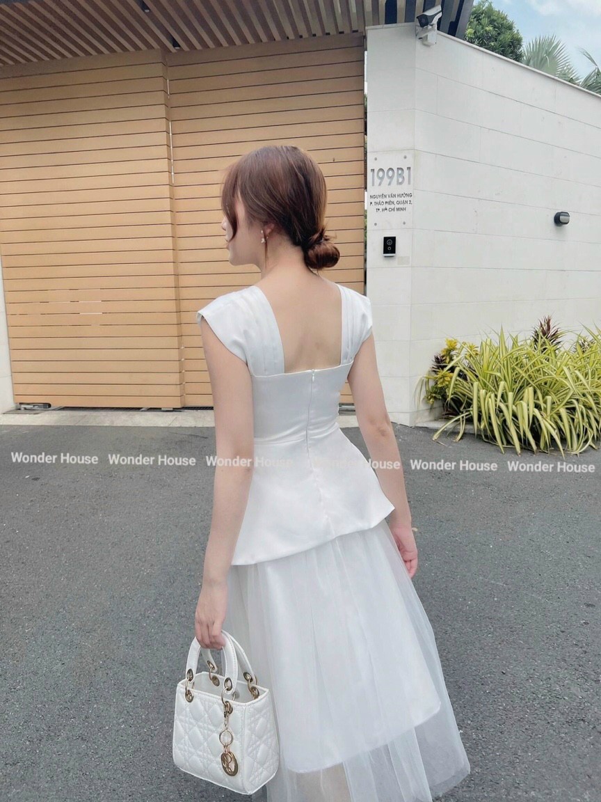 [one size dưới 54kg tùy chiều cao] đầm váy nữ sét 2 món áo & chân váy siêu xinh
