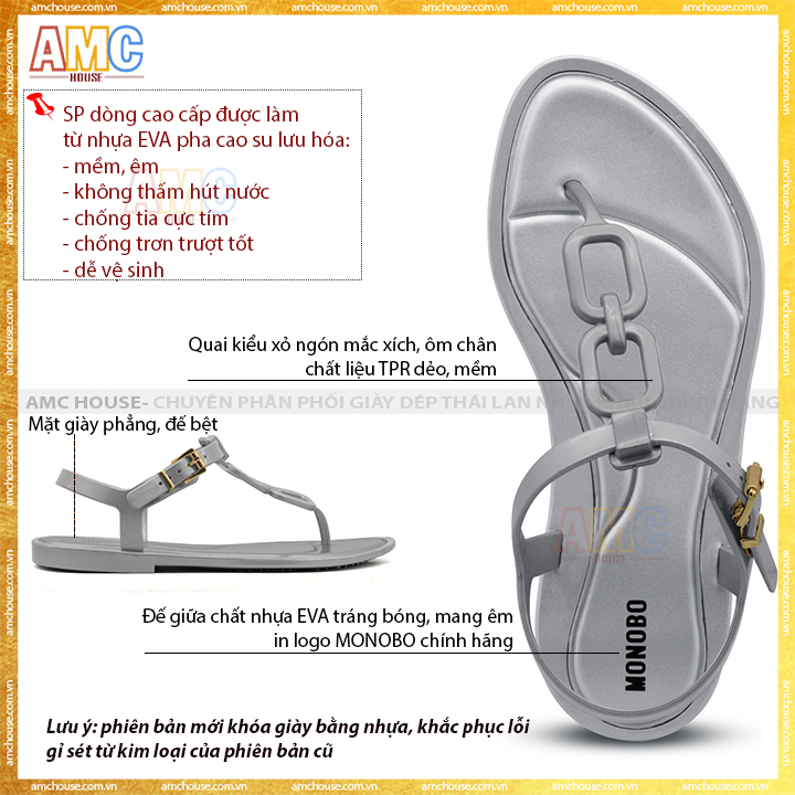 Giày sandal Thái Lan nữ xỏ ngón MONOBO - AVA 1
