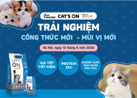 Hạt Thức Ăn Mèo Cat's ON túi 1kg - MỜ MẬP PETSHOP