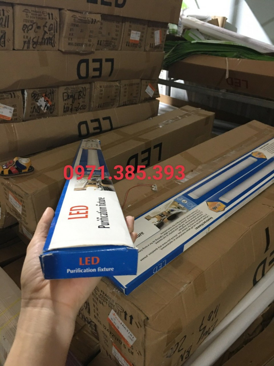 Combo 10 Bóng đèn tuýp led bán nguyệt siêu sáng 1,2m