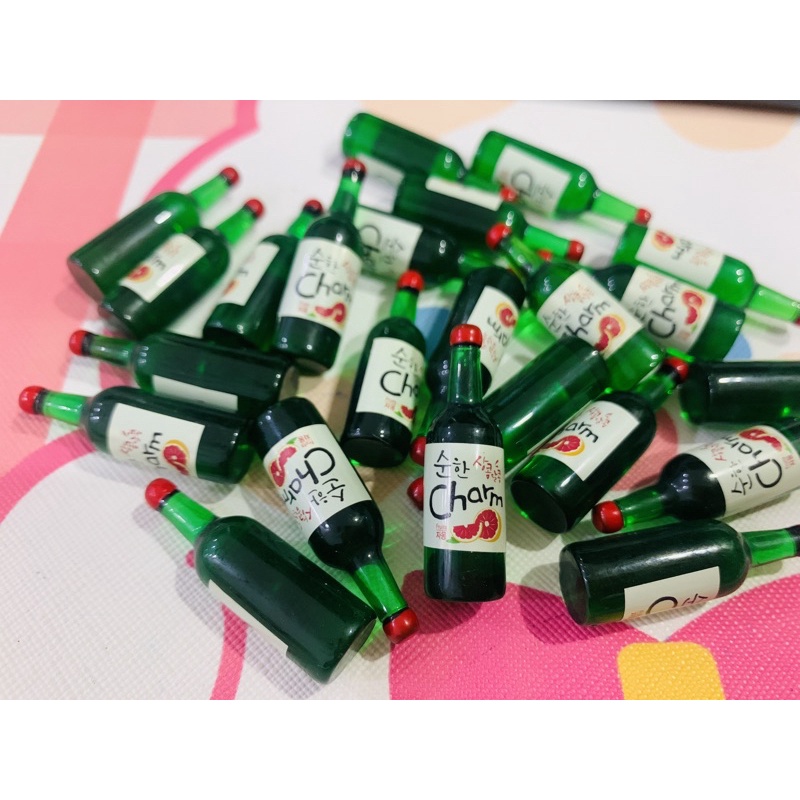 Charm slime/ Dụng Cụ Charm Trang Trí Hình Chai Rượu Hàn Quốc