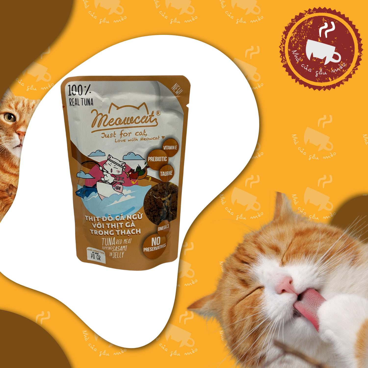 Pate Meowcat cho mèo 70g