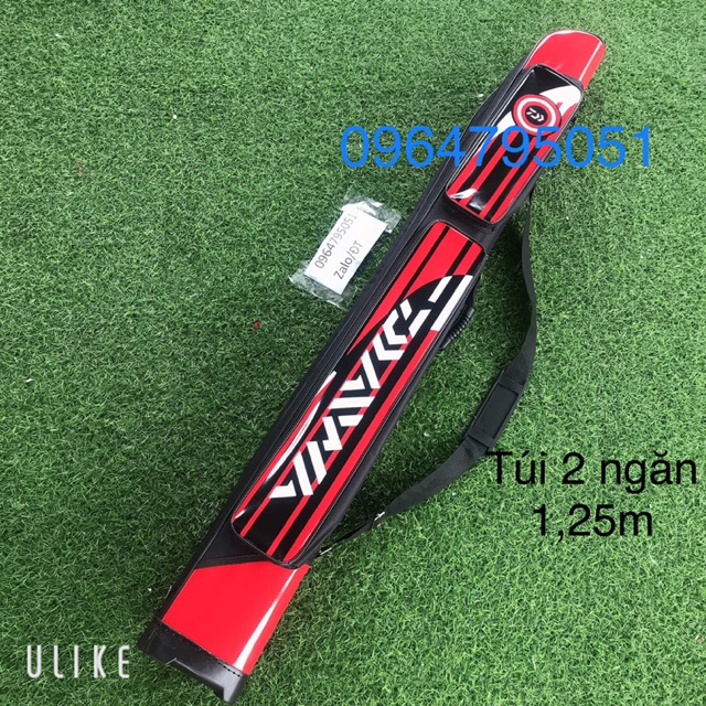 Túi đựng cần câu 2 ngăn cứng daiwa dài 125cm  (cam kết bảo hành đổi trả trong 2 tuần đầu)