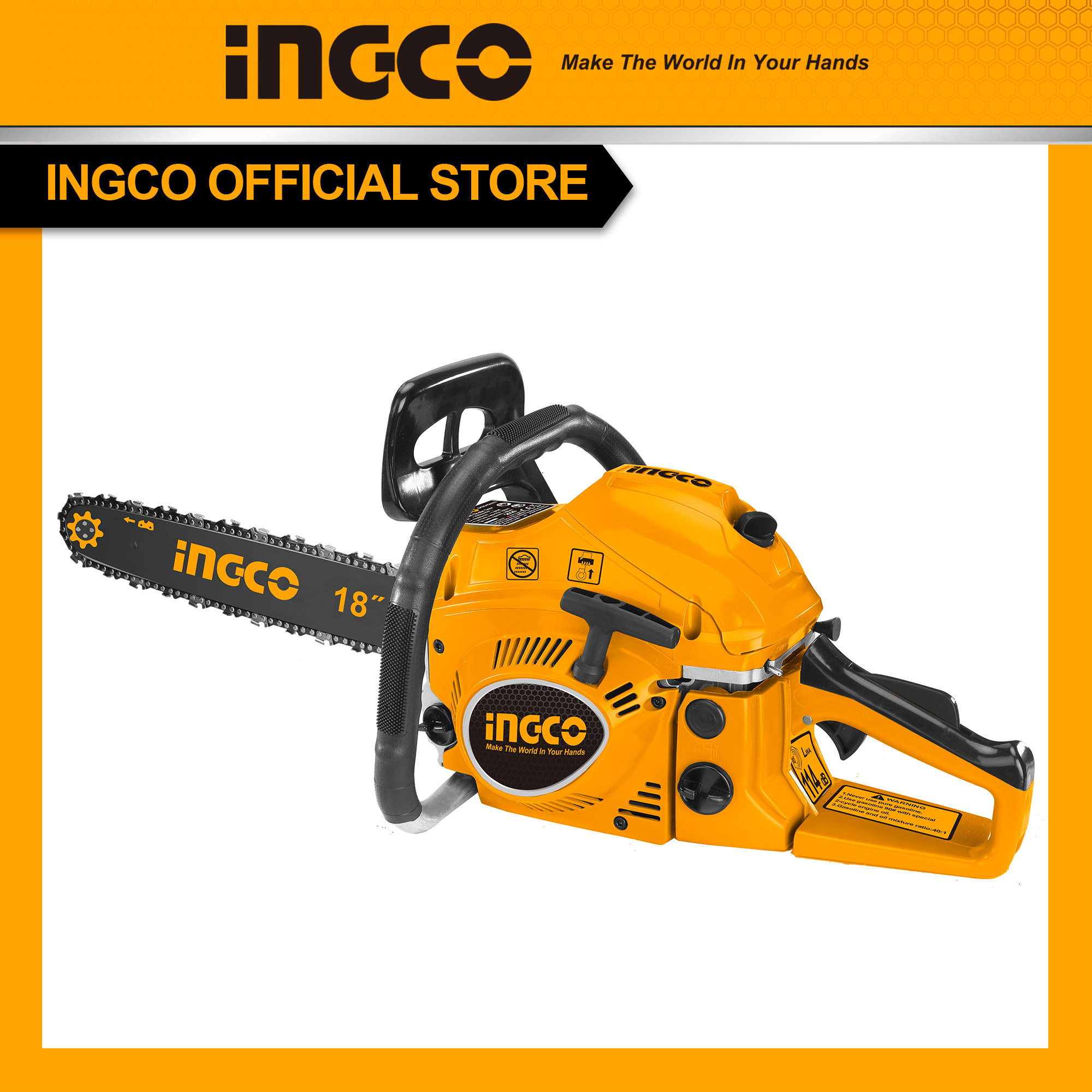 Ingco gcs5451811 máy cưa xích