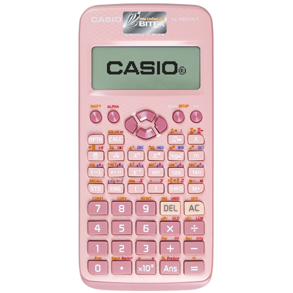 Bộ Máy Tính Casio FX 580 VN X - Màu Hồng