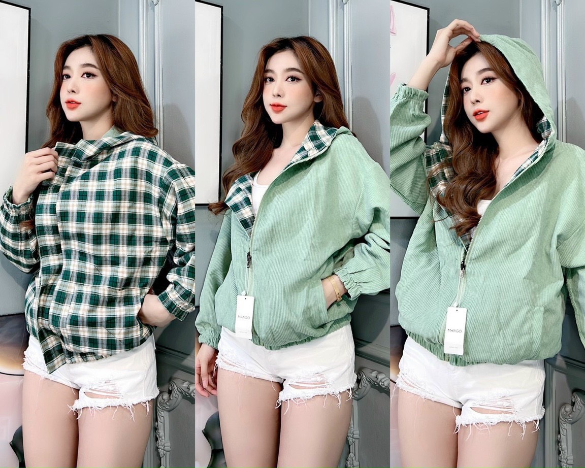 Áo khoác nữ có mũ đi học form rộng thun gân cao cấp chống nắng chống gió tốt - Hot trend 2023