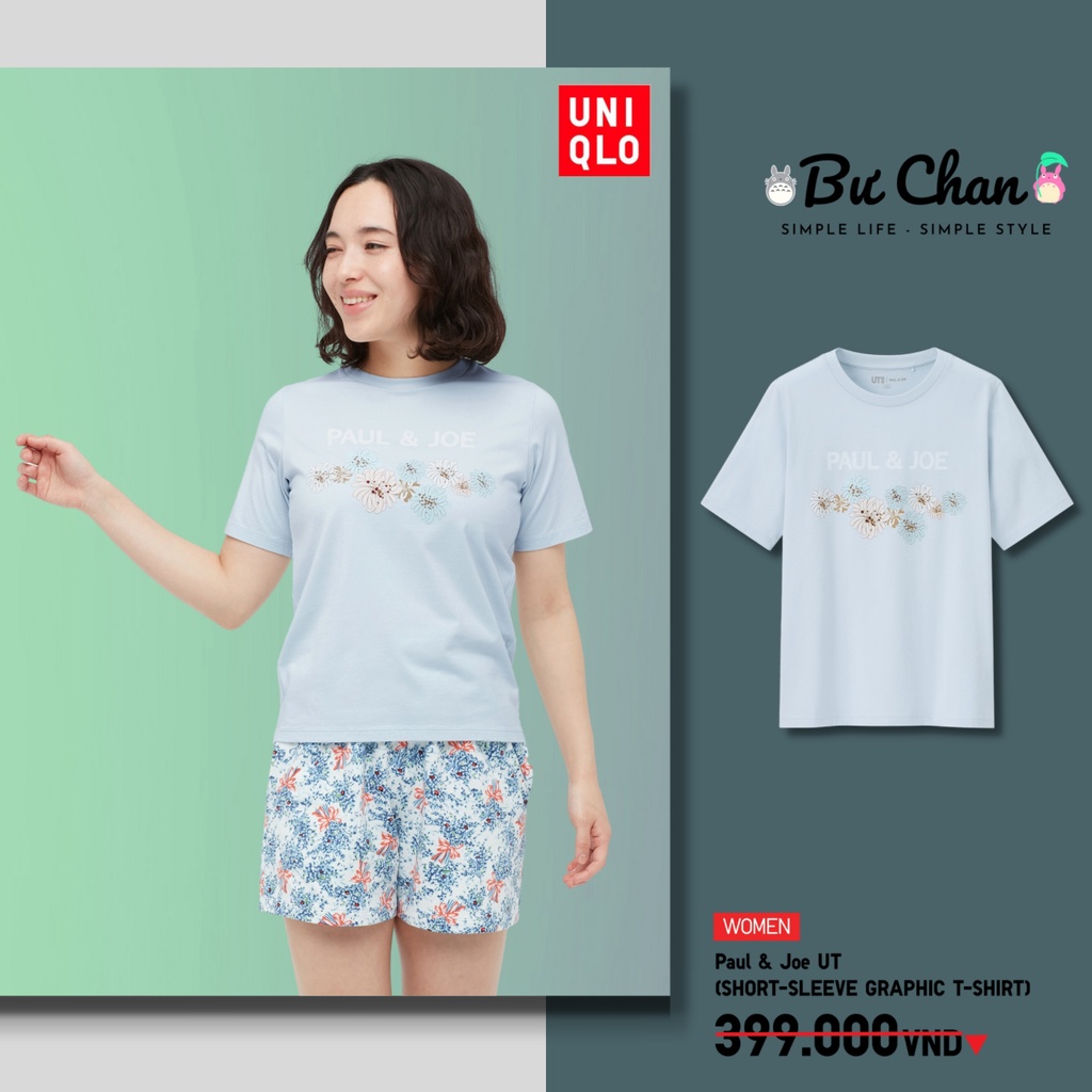 Áo thun UT Nữ Paul & Joe 3 ❤️ (UNIQLO Nhật Chính Hãng)