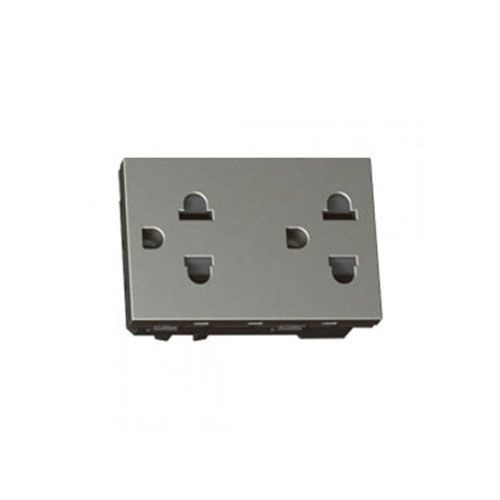 Ổ cắm đôi 3 chấu có màng che 654326 Legrand