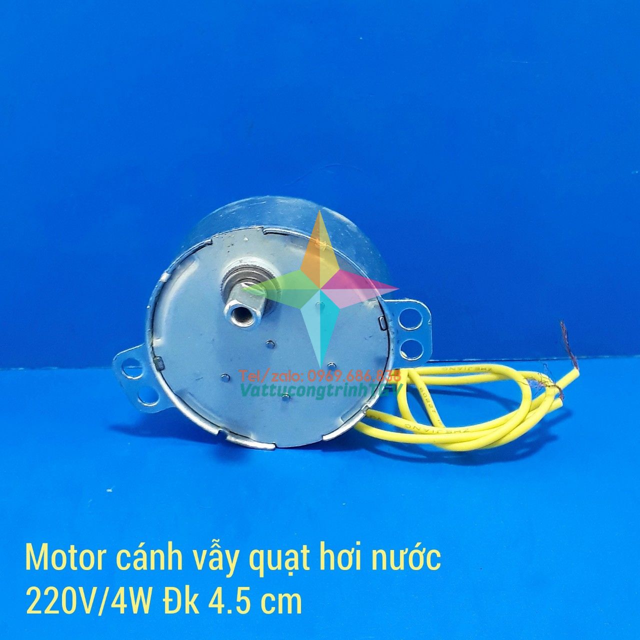 Motor cánh vẫy quạt hơi nước 220V/4W, 2.5/3rpm trục to