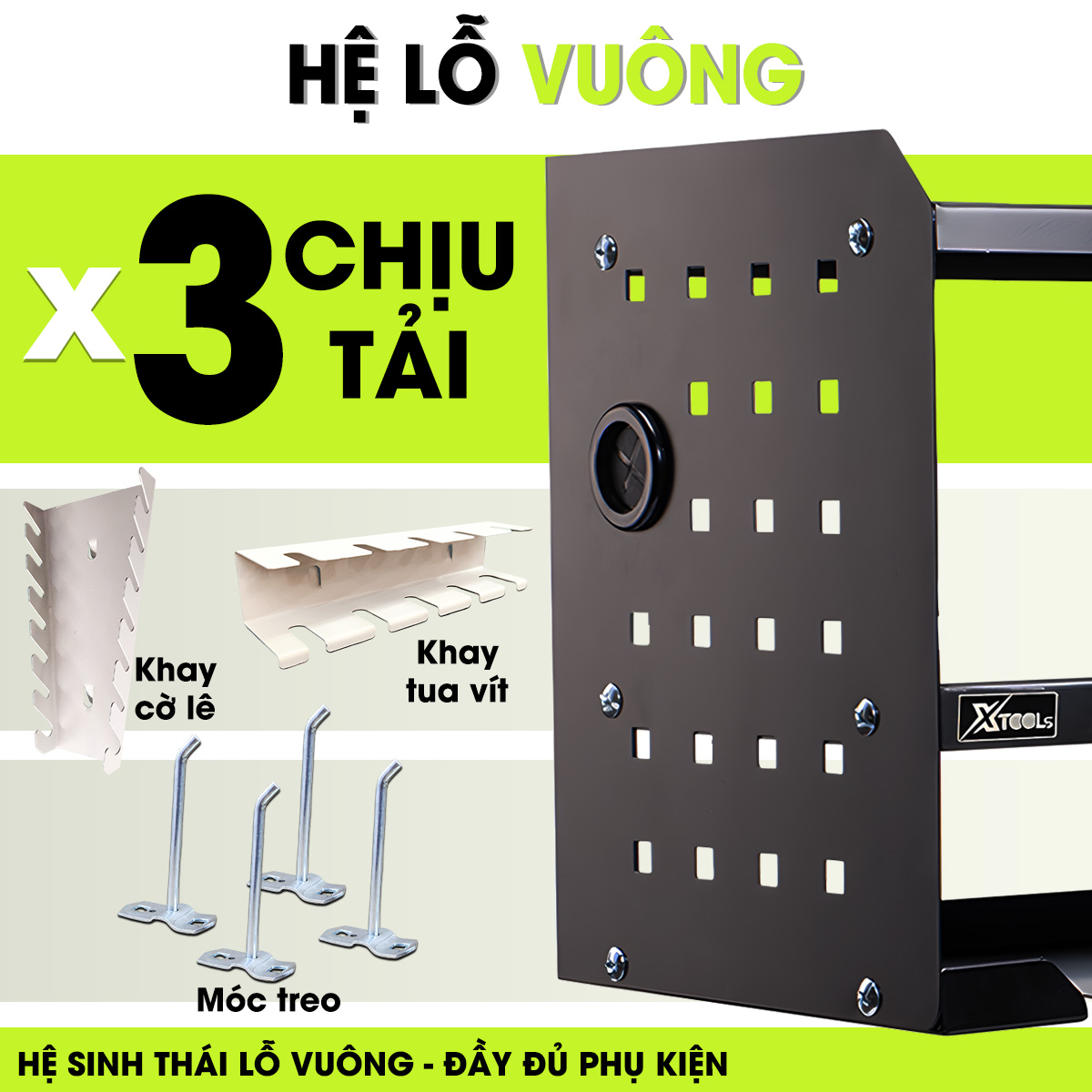 Kệ máy khoan pin XTOOLs tủ đồ nghề phủ lớp sơn tĩnh điện cao cấp thép nhật nguyên tấm giá treo máy khoan pin tủ đựng đồ nghề sửa xe