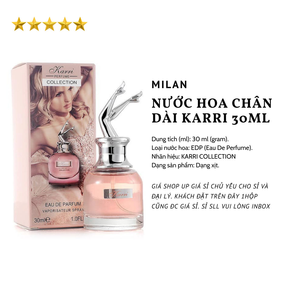 [Chính hãng] Nước Hoa Chân Dài Karri 30ml