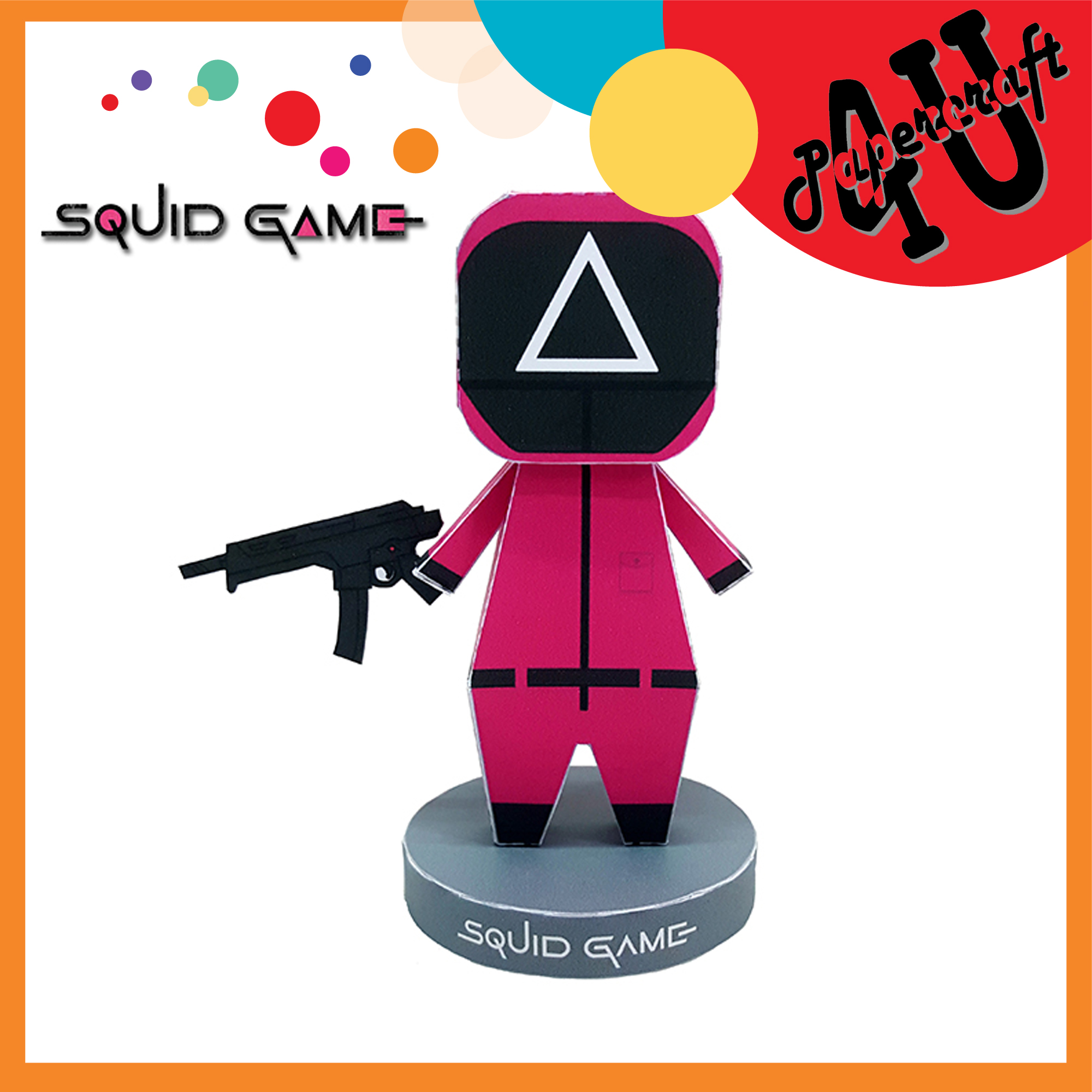 Mô hình giấy 3D nhân vật Sqid Game