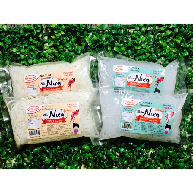 Combo 2 Bún 2 Phở 2 Miến 2 Mì Keto Das 240g