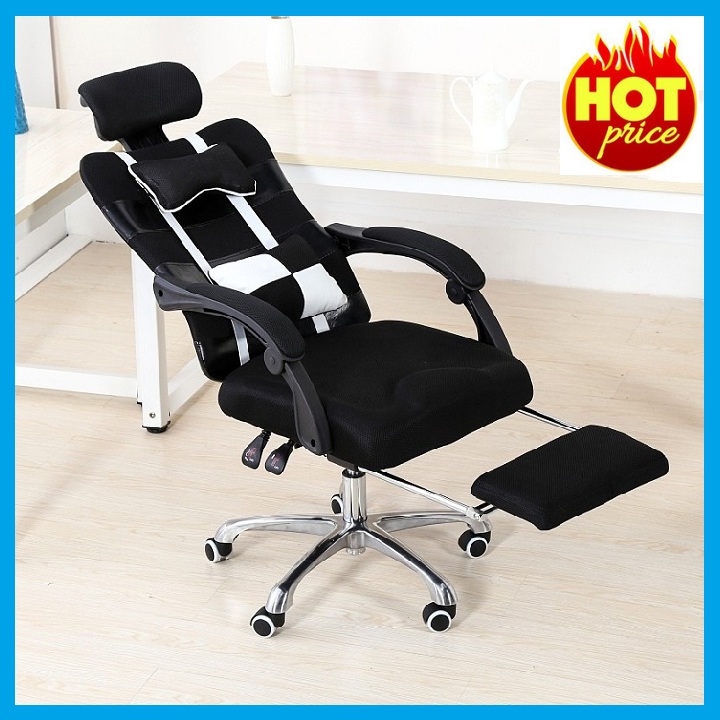 Ghế xoay văn phòng - Ghế văn phòng ngả lưng duỗi chân cao cấp { Sale Lớn }