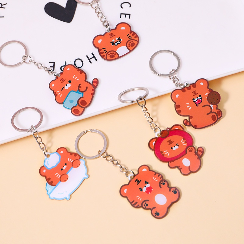 Móc khóa hổ con hoạt hình đáng yêu
