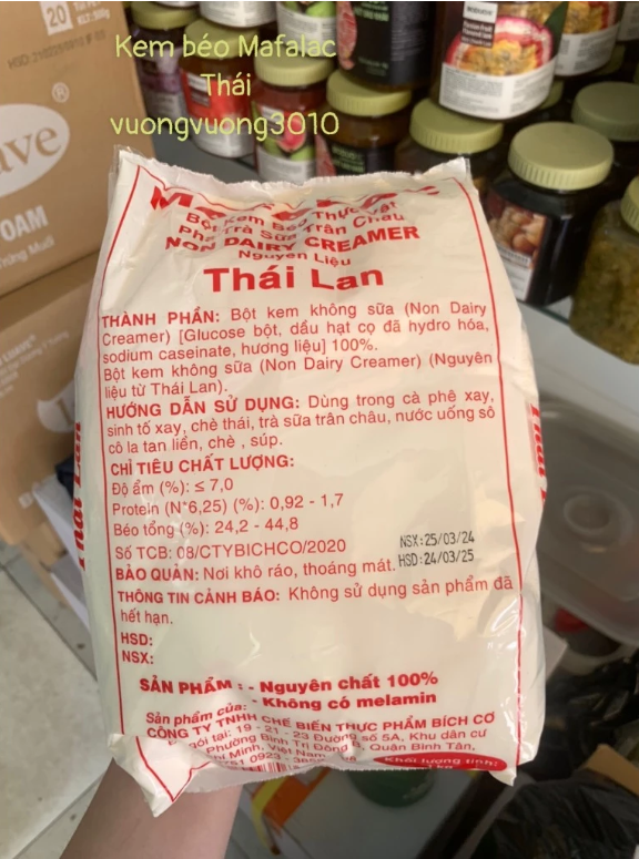 Bột Kem Béo Thái Lan Mafalac Gói 1kg