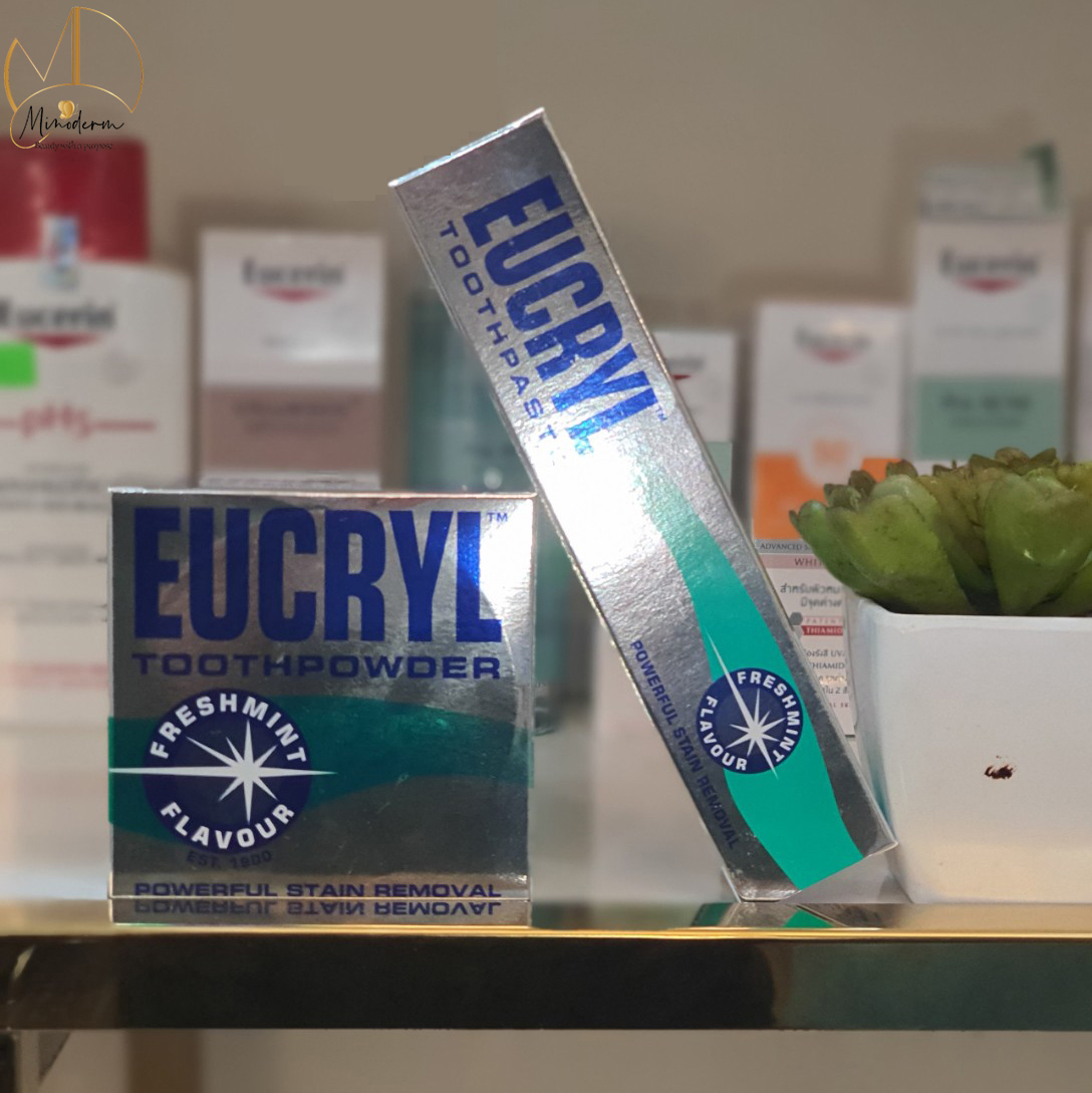 Kem đánh trắng răng Eucryl & Bột tẩy trắng Eucryl