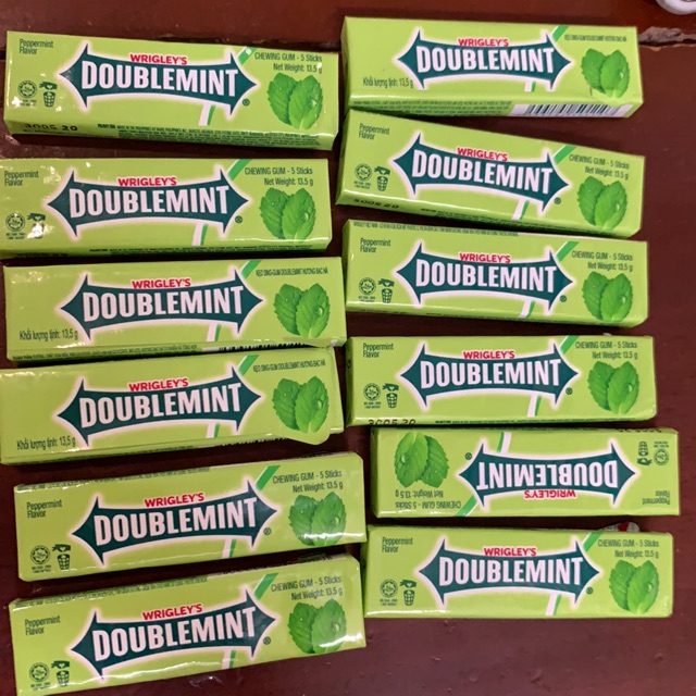 Kẹo  Hương Bạc Hà Doublemint Wrigley's thanh 13,5g