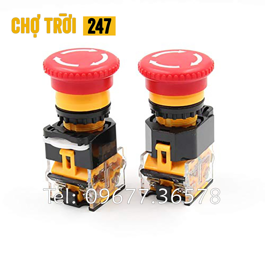 Nút dừng khẩn cấp, công tắc dừng khẩn cấp stop la39-11zs phi 22mm