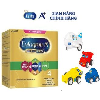 [Quà tặng 4 chiếc xe ] Sữa Bột Enfagrow A+ 4 hộp giấy 2.2kg