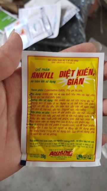 Đồ dùng làm vườn - Thuốc diệt kiến ,gián gói dạng bột (20gr)