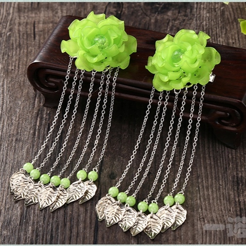 Kẹp tóc cổ trang hình hoa Sơn Trà Mẫu Đơn