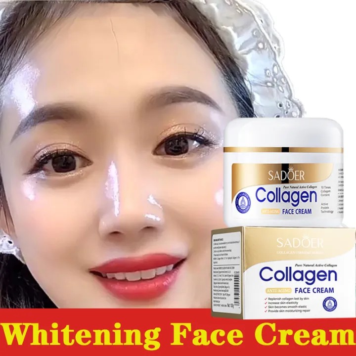 Collagen Sadoer Dưỡng ẩm và giữ ẩm cứu làn da khô lớnKem dưỡng ẩm tối ưu Kem làm mờ vết thâm làm trắng da Serum xóa vết thâm làm sáng da giảm đốm tàn nhang Kem dưỡng da mặt