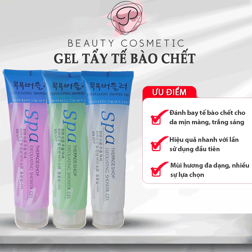 Gel Tẩy Tế Bào Chết SPA Toàn Thân, Làm Sáng Da