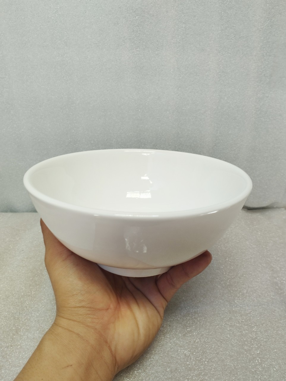 Tô sứ kiểu hàn hoa văn simple nhiều size 15cm, 18cm, 20cm, tô phở trắng