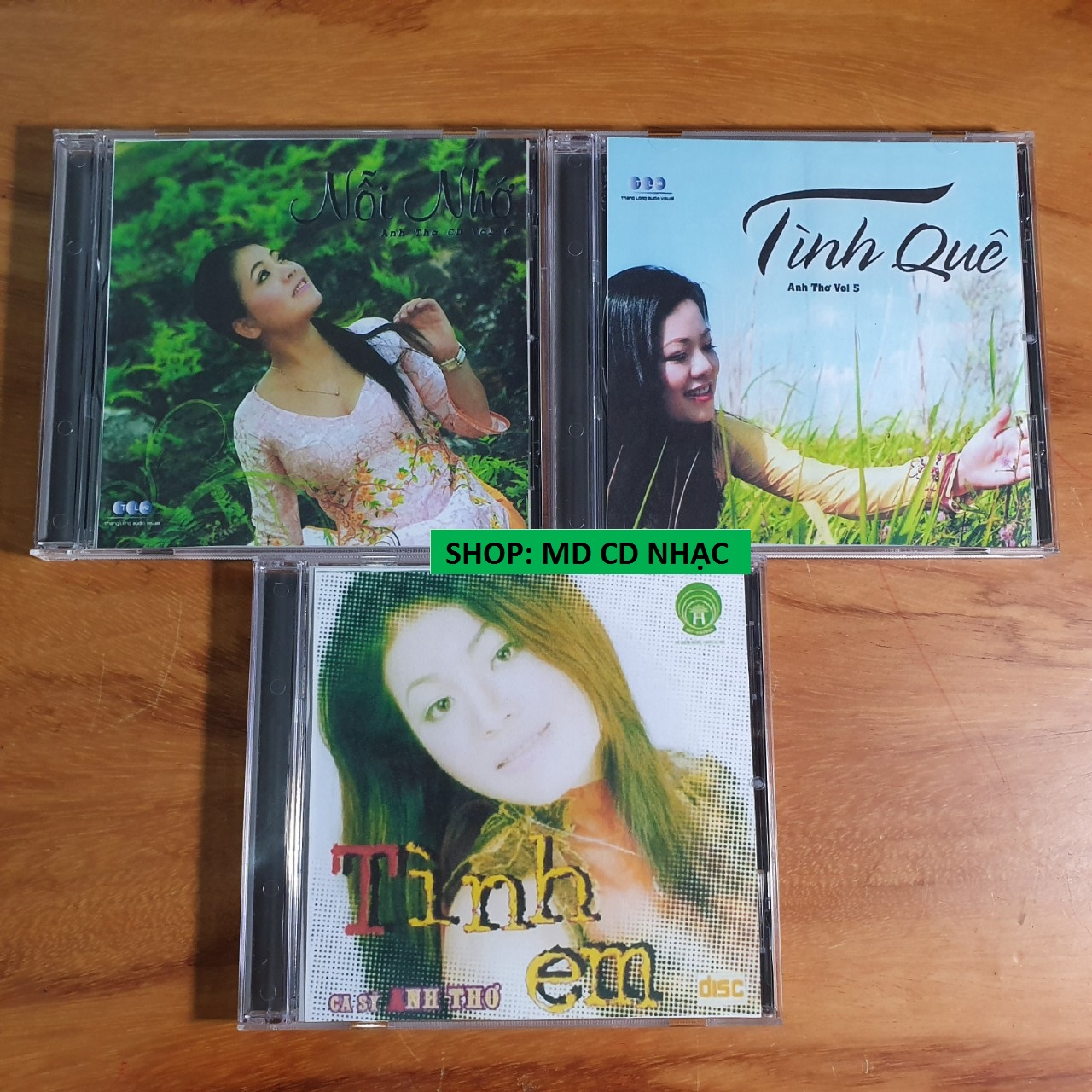 [MDCD] Bộ 3 Đĩa CD Anh Thơ - Nổi Nhớ - Tình Quê - Tình Em