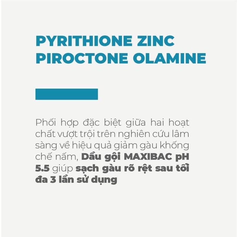 Dầu gội Maxibac trị gàu pH 5.5 H 150ml