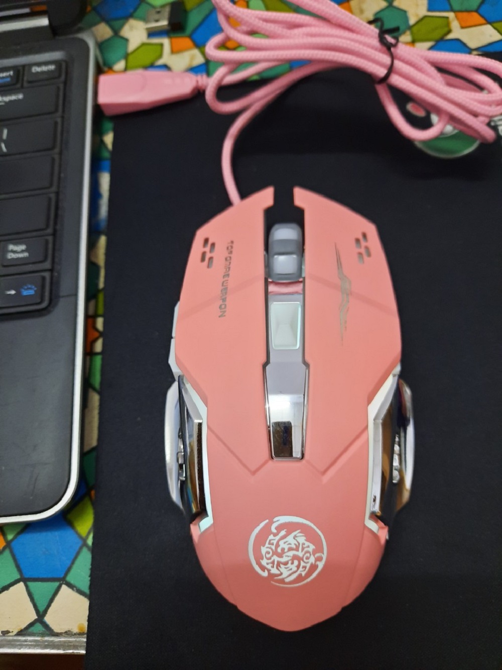 Chuột Game Thủ Có Dây - không dây Cực Bền Thiết Kế Độc Lạ Có LED Nhiều Màu Trắng - Đen - Hồng