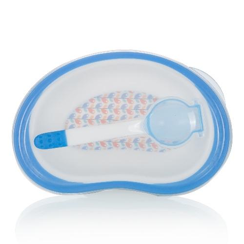[HCM]Bát Chống trượt và Thìa Ăn Dặm Kèm Nắp