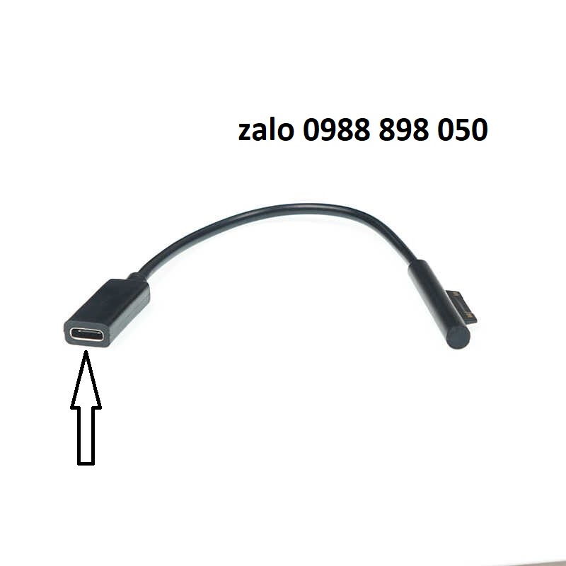cáp sạc type-c cái (nữ) sang chân sạc surface