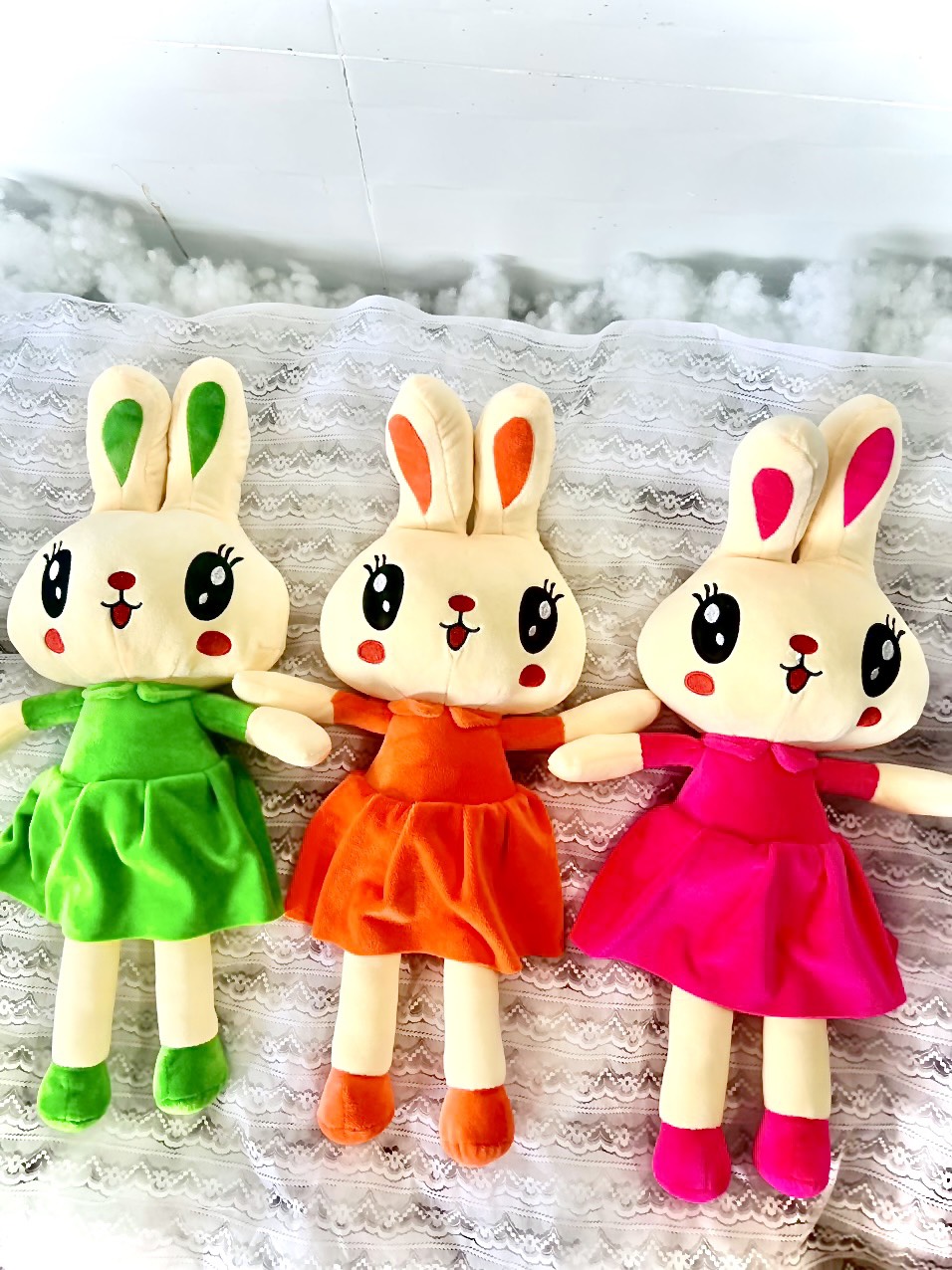 GẤU BÔNG THỎ MẶC VÁY XINH NGẤT NGÂY