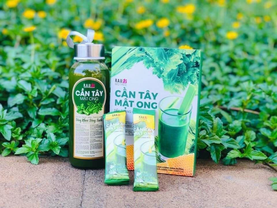 Combo 3 hộp cần tây mật ong ( tặng 1 bình thủy tinh)