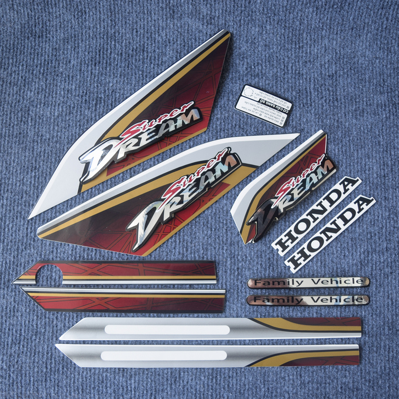 [CHUYÊN TEM DREAM] TEM DÁN XE SUPER DREAM 3 LỚP CAO CẤP (MÀU NÂU)