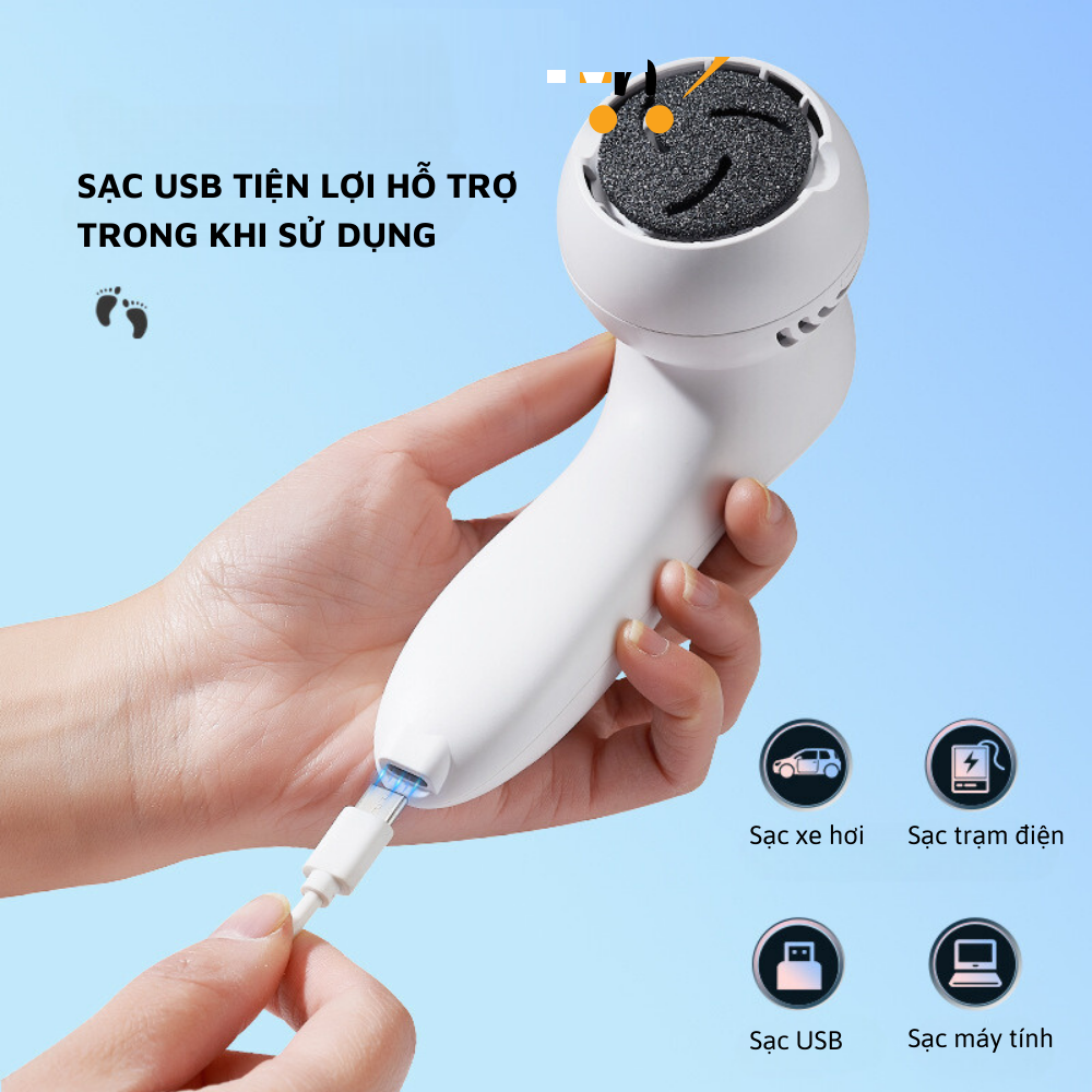 Máy trà gót chân tẩy tế bào chết