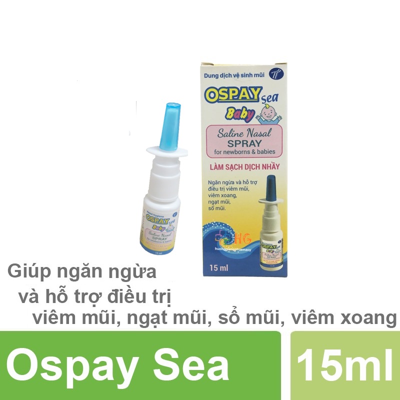 Dung dịch vệ sinh mũi Ospay sea Baby 15ml