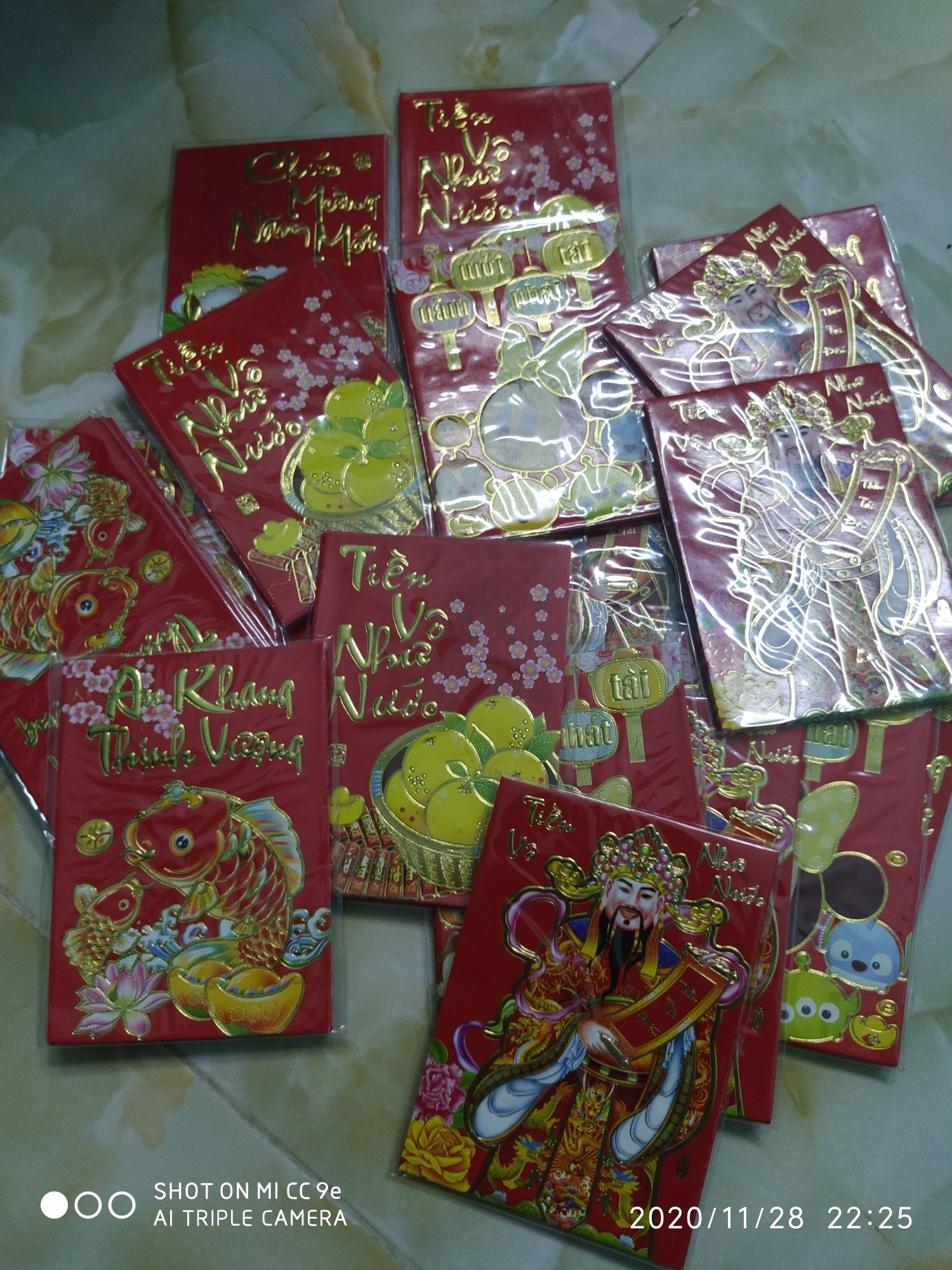 [HCM]COMBO 30 BAO LÌ XÌ NHỎ GIẤY TỐT (6 CÁI/XẤP)
