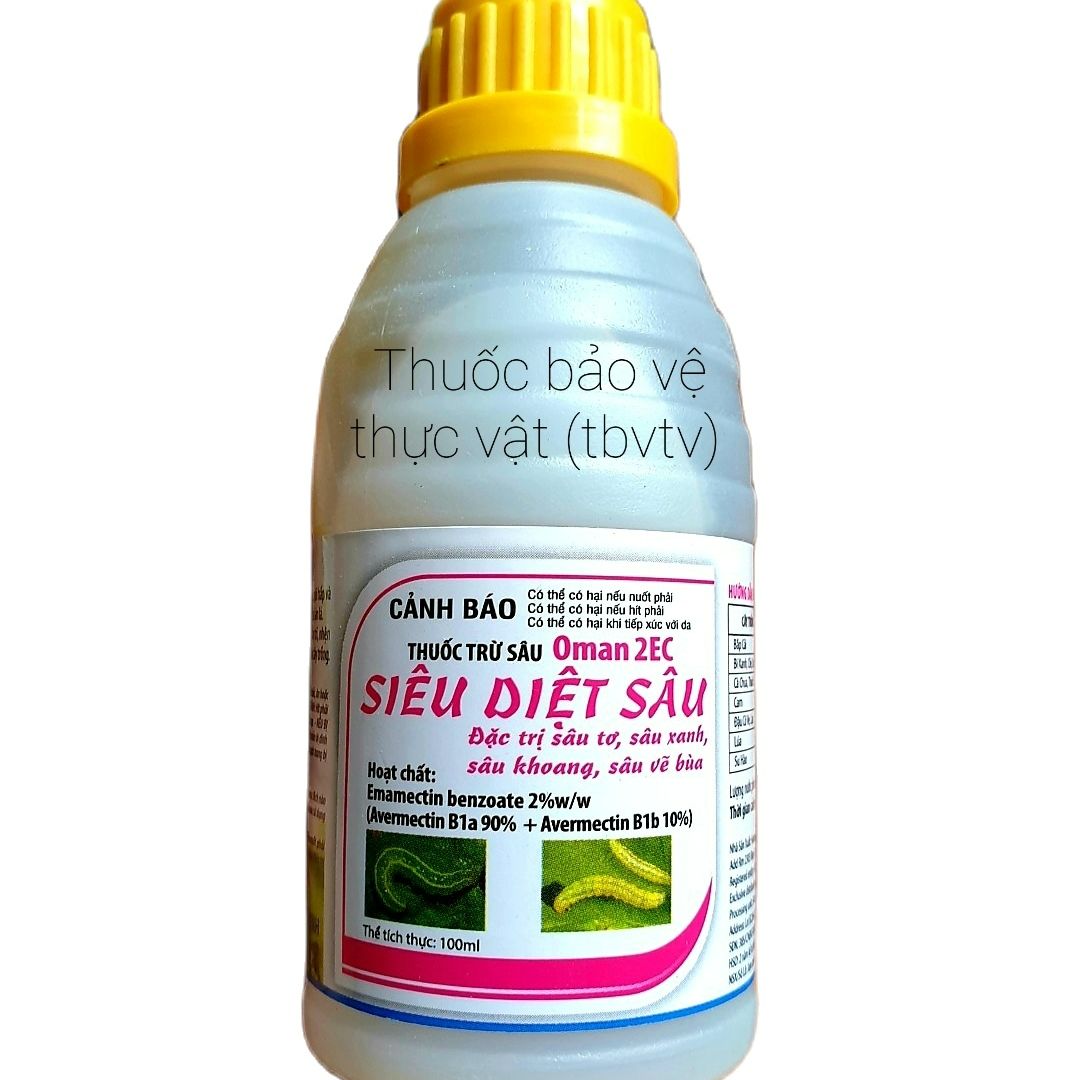 Siêu Diệt Sâu 4.0SC (100ml) Trừ sâu: cuốn lá, rầy nâu, bọ trĩ, sâu tơ.. nhện đỏ. Thuốc trừ sâu