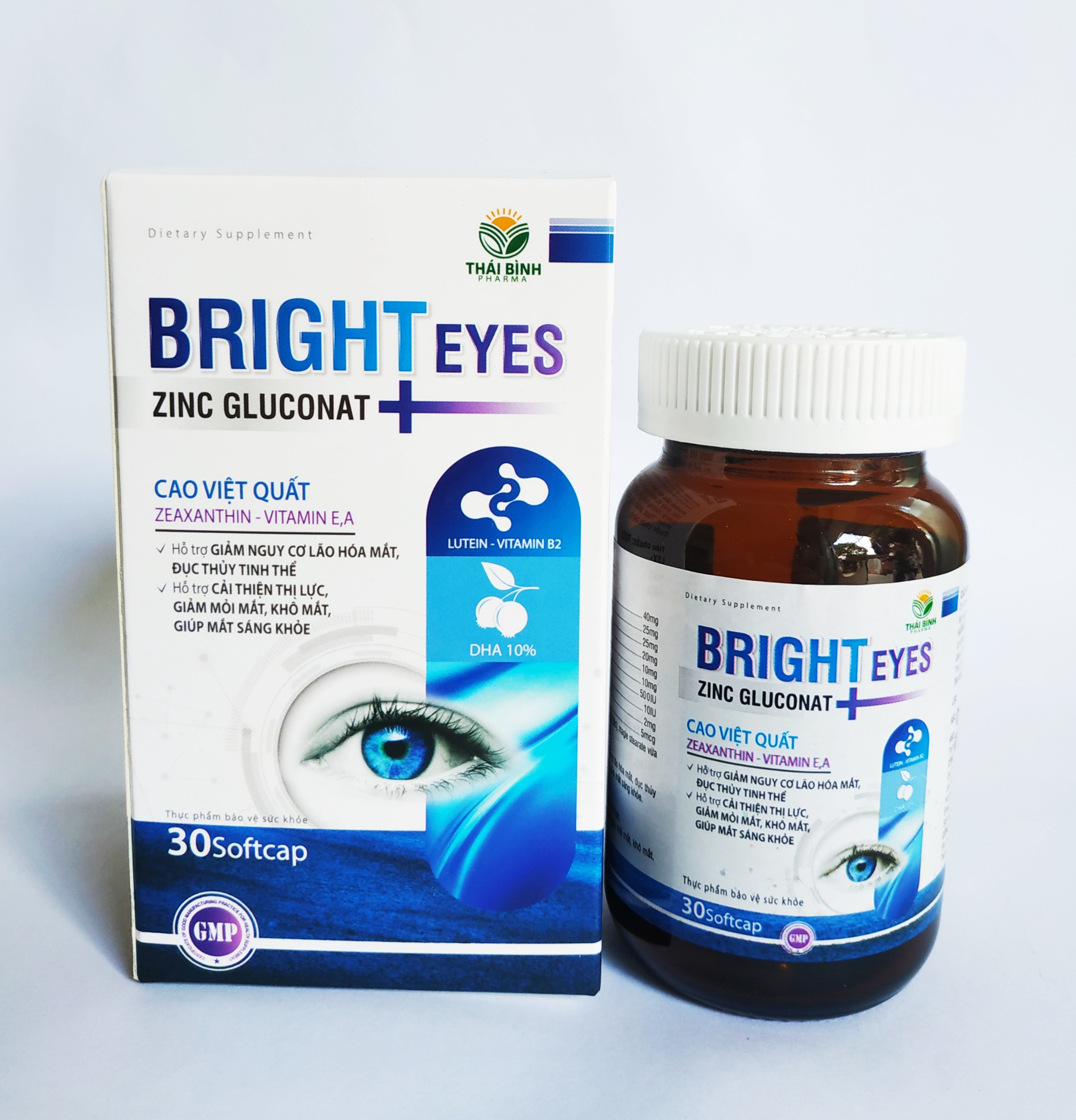 Viên Sáng Mắt Bright Eyes - Giúp Cho Đôi Mắt Sáng Khỏe - Giảm Mỏi Mắt - Khô Mắt - Giảm Nguy Cơ Lão Hóa Mắt - Đục Thủy Tinh Thể - Lọ 30 Viên
