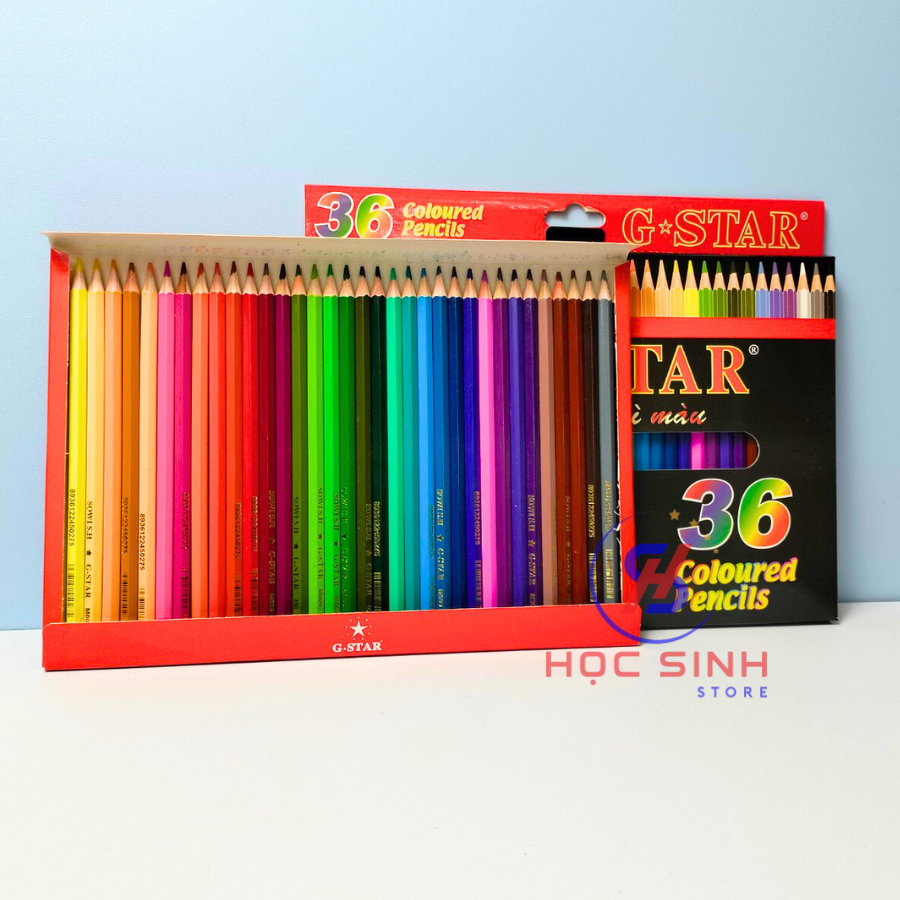 Hộp 36 cây bút chì màu g-star hình con thỏ hộp giấy