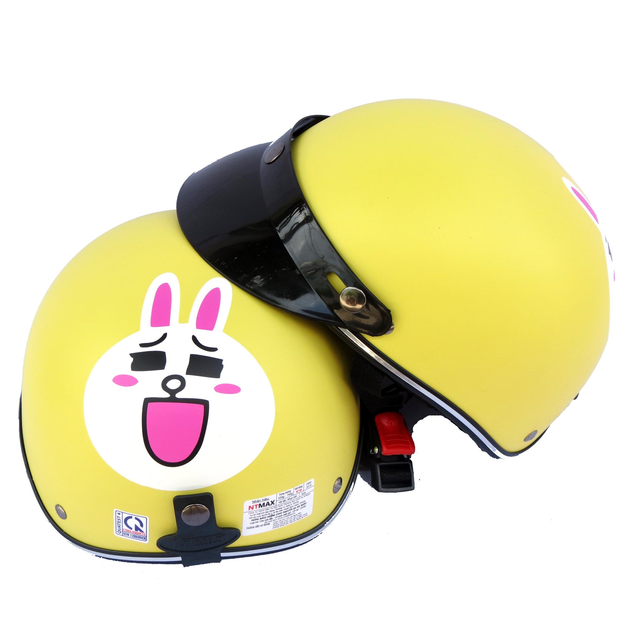 Mũ bảo hiểm NTMAX 1/2 thỏ siêu cute