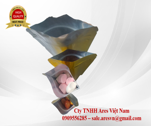 Túi Zip nhôm (AL) đáy đứng hai mặt bạc (Đvt : kg)