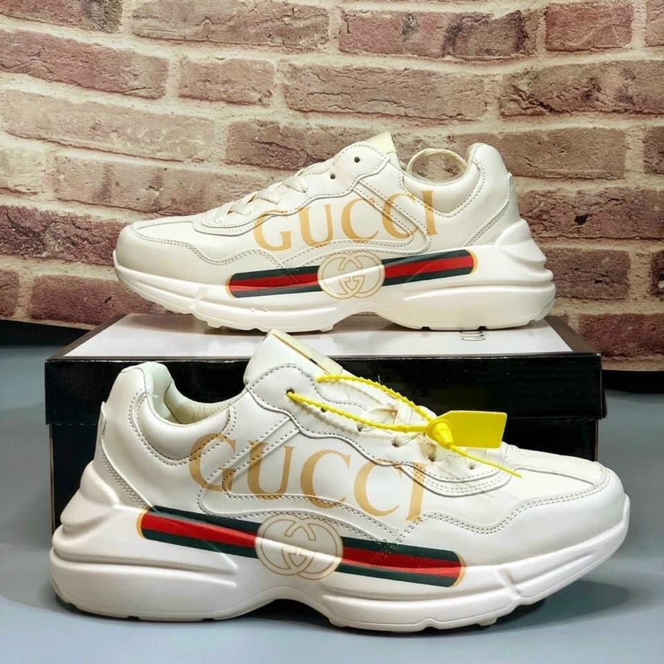 giày thể thao nữ, giày sneaker độn đế 5cm hàng full box, giày nữ GC da mềm đế nhẹ cực êm hottrend 2021