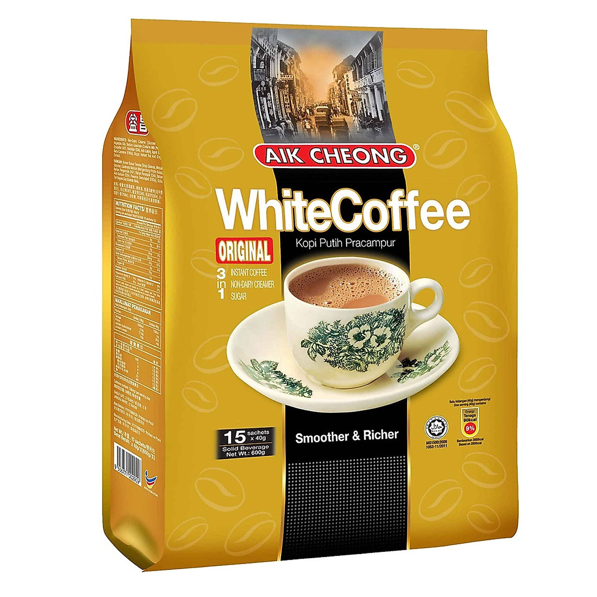 White Coffee 3 in 1 Aik Cheong Malaysia 600g